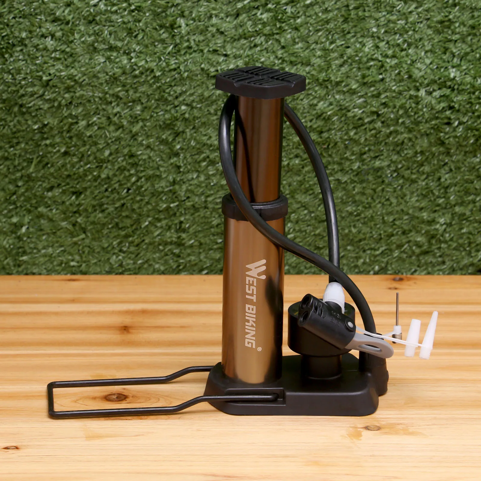 Bicycle Foot Pump 120Psi High Pressure Portable Bike Pump Ultra-light with Barometer Cycling Inflator Foot Bomba de ar bicicleta