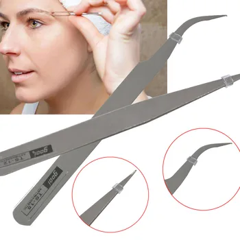 

1pcs Curved Straight Tweezers Eyelashes Stainless Steel Extension Dead Skin Remover Manicure Makeup For Beauty Tool Tweezer 930