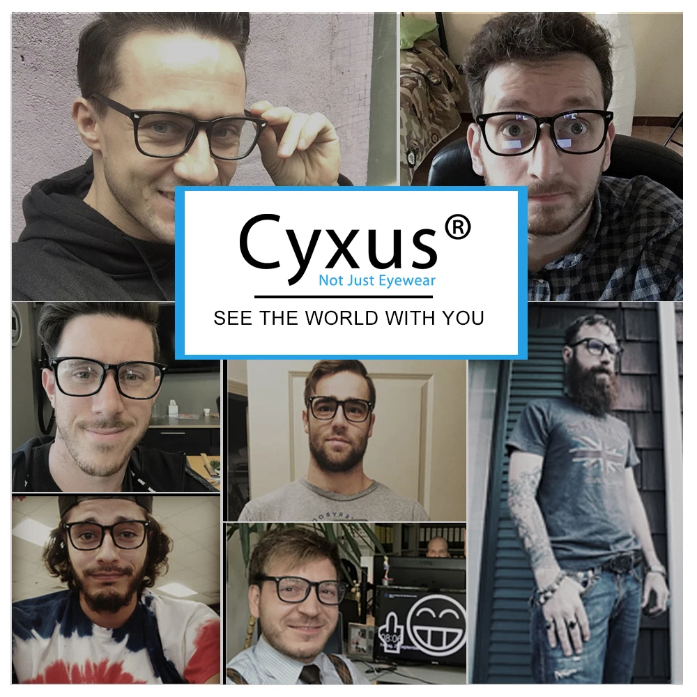 Cyxus, синий светильник, фильтр для компьютера, очки для защиты глаз, TR90, оправа для мужчин/женщин-8182/8282
