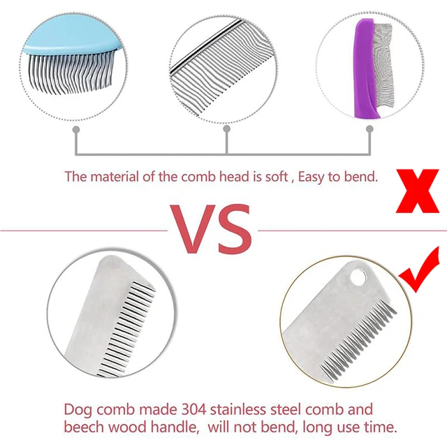 Pet Hair Removal Knife Dog Brush Grooming Tools Dogs Lint Shedding Trimmer Brushes Cats Hair Shedding Comb Pet Supplies 4