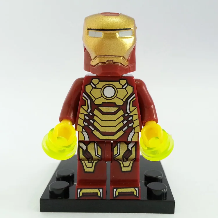 Одноместные оптом, 50 шт в наборе, ухода за кожей Super Hero рисунок Росомаха, Тор Локи Железный человек фильма «Дэдпул»; рубашки стрелка блоки "бетмен", строительные блоки, игрушки - Цвет: XH005 x 50pcs