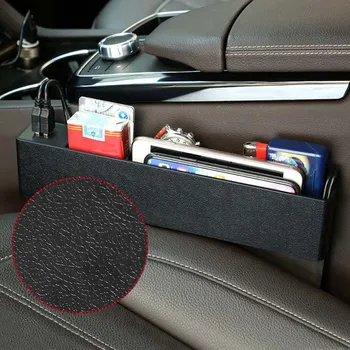 

Car Front Seat Gap Filler Organizer For Cell Phone Mobile Holder Auto Interior Accessories