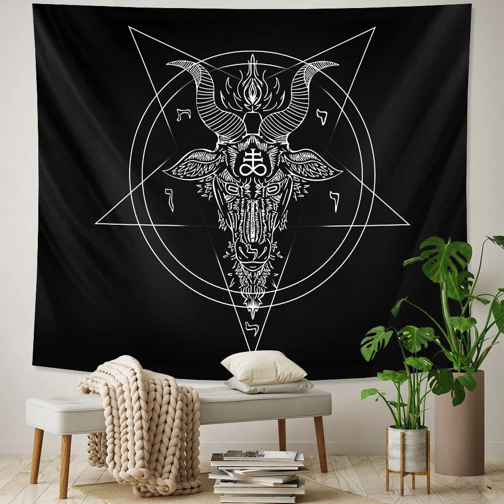 Viking spiritual energy meditation talisman home decoration tapestry witchcraft tapestry Hippie Bohemian decoration yoga mat