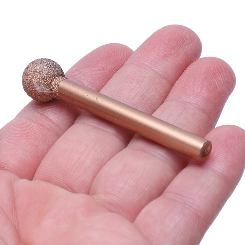 Hot XD-6Mm Shank Brazed Diamond Grinding Jade Peeling Stone Carving Grinding Head