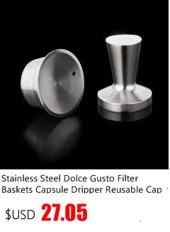 3 шт многоразового использования Tasse Nespresso Inox пустые капсулы из нержавеющей стали многоразовый фильтр чашка перезаряжаемая Inoxidable Кофе Pod Taza