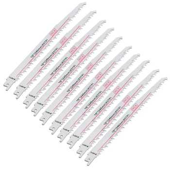 

10pcs S1531L Electric Reciprocating Saw Blade Woodworking Saber Saw Metal Keel Reciprocating Saw Blade For Home Diy Tools [arr
