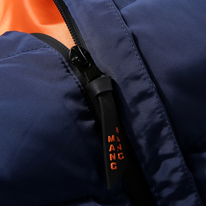 Windbreakers Parka Jacket Young Design Mens Winter Jackets and Coats Cotton-Padded Hooded Male Parkas Padded Overcoat Outerwear