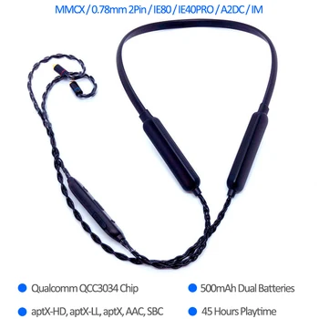 

Upgrade MMCX Cable for SE215 SE425 SE535 SE846 Earphone Headset Line Headfone Wire A2DC 2PIN IM IE80 IE40PRO for Android iOS 45h