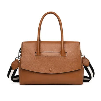

Genuine Leather Women's New Handbag Women's Large Capacity Messenger Bag