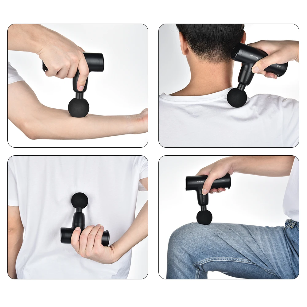Portable Mini Electric Massage Gun Deep Powerful Tissue Massager Gun