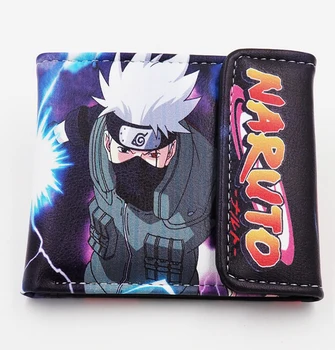 

Japanese Anime NARUTO Shippuden Hatake Kakashi Mangikiu Shalingan PU Short Wallet