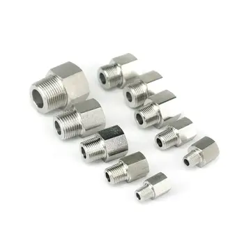 

M14 M20 1/8" 1/4" 3/8" 1/2" 3/4" BSPP Female To BSPT Male 304 Stainless Steel Pipe Fitting Connectors