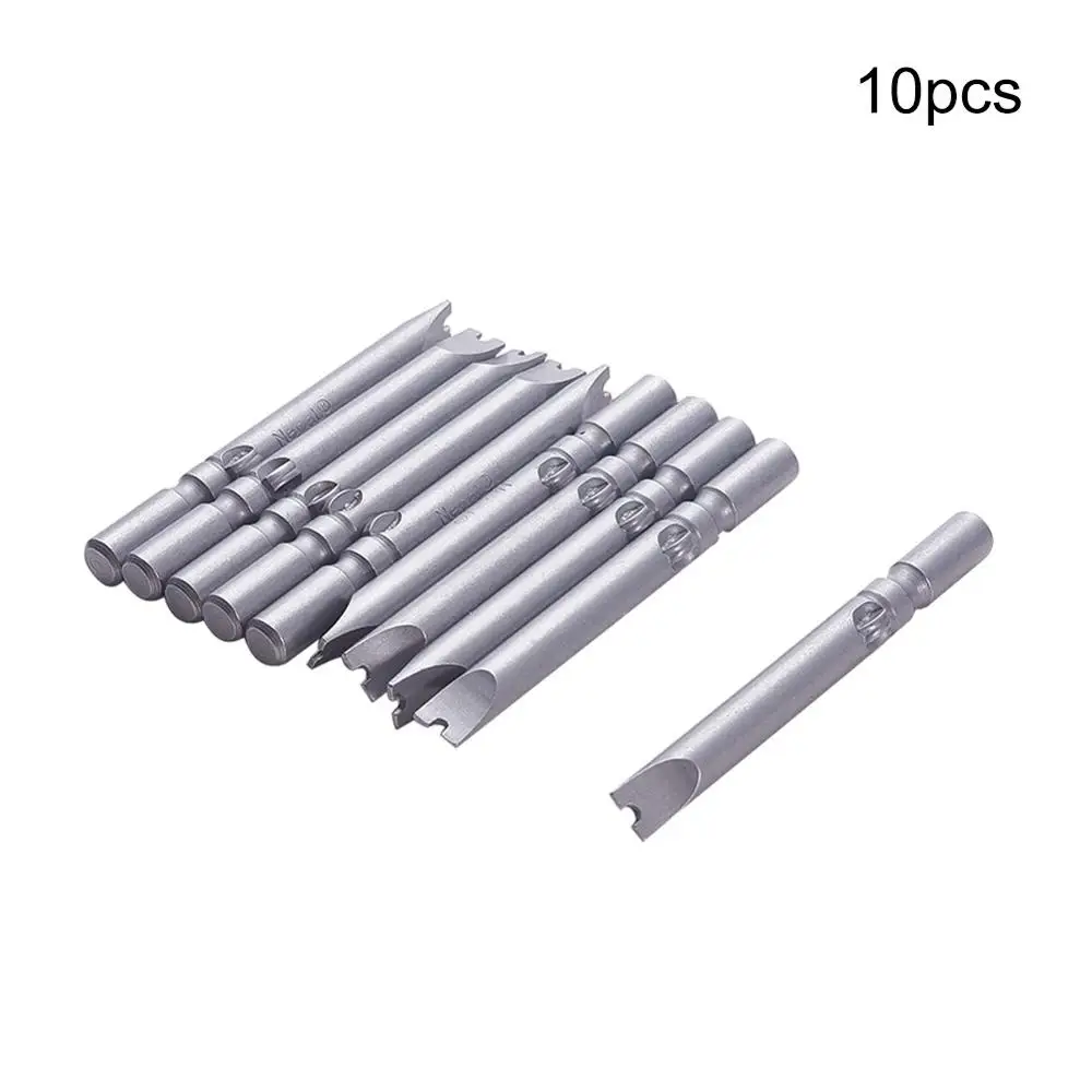 Utoolmart 10 шт. набор магнитных отверток S2 стальной круглый хвостовик 60 мм U головка U4 U5 U6 отвертка бит для электроинструментов