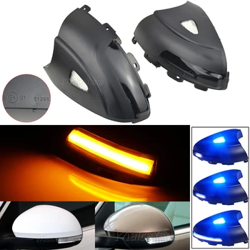 

2PCS LED Turn Signal Light For VW Tiguan MK1 2008-2016 Dynamic Blinker Sequential Rearview Mirror Indicator Puddle Light