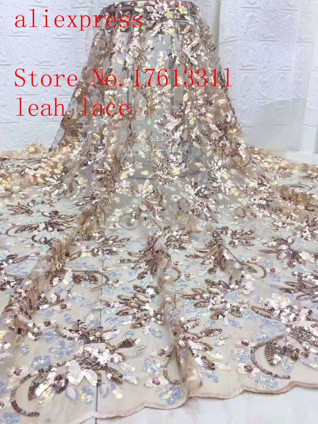 5 ярдов/сумка XC158#8 цветов вышивка блестками цветочный узор ткань во французском стиле используется в свадебных платьях