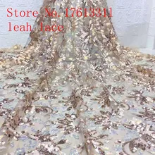 5 ярдов/сумка XC158#8 цветов вышивка блестками цветочный узор ткань во французском стиле используется в свадебных платьях