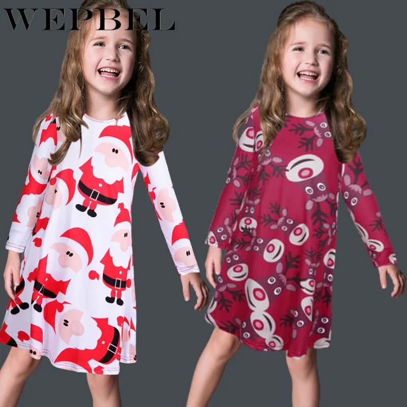 WEPBEL/рождественское кружевное платье-пачка для маленьких девочек 12 мес.-4 лет, комплект одежды принцессы