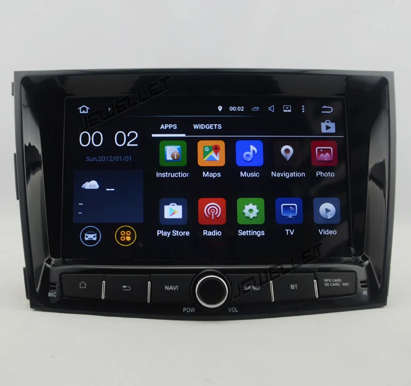 Cheap Quad core  Android 9.0 Car GPS radio Navigation for Ssangyong Tivoli LUVi 2015-2016 with 4G/Wifi DVR mirror link 2