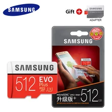 SAMSUNG 512G оригинальная Micro sd карта 256G 128 гб 64 гб 100 МБ/с./с класс 10 U3 U1 SDXC класс EVO+ флэш-карта памяти Microsd TF/SD карты