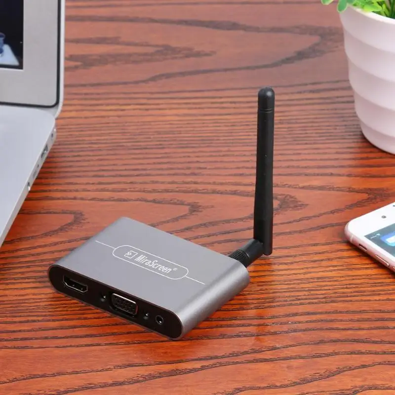 MiraScreen X6W плюс WiFi дисплей ключ приемник коробка практичный не требуется драйвер сильный сигнал HDMI VGA AV для iOS Android