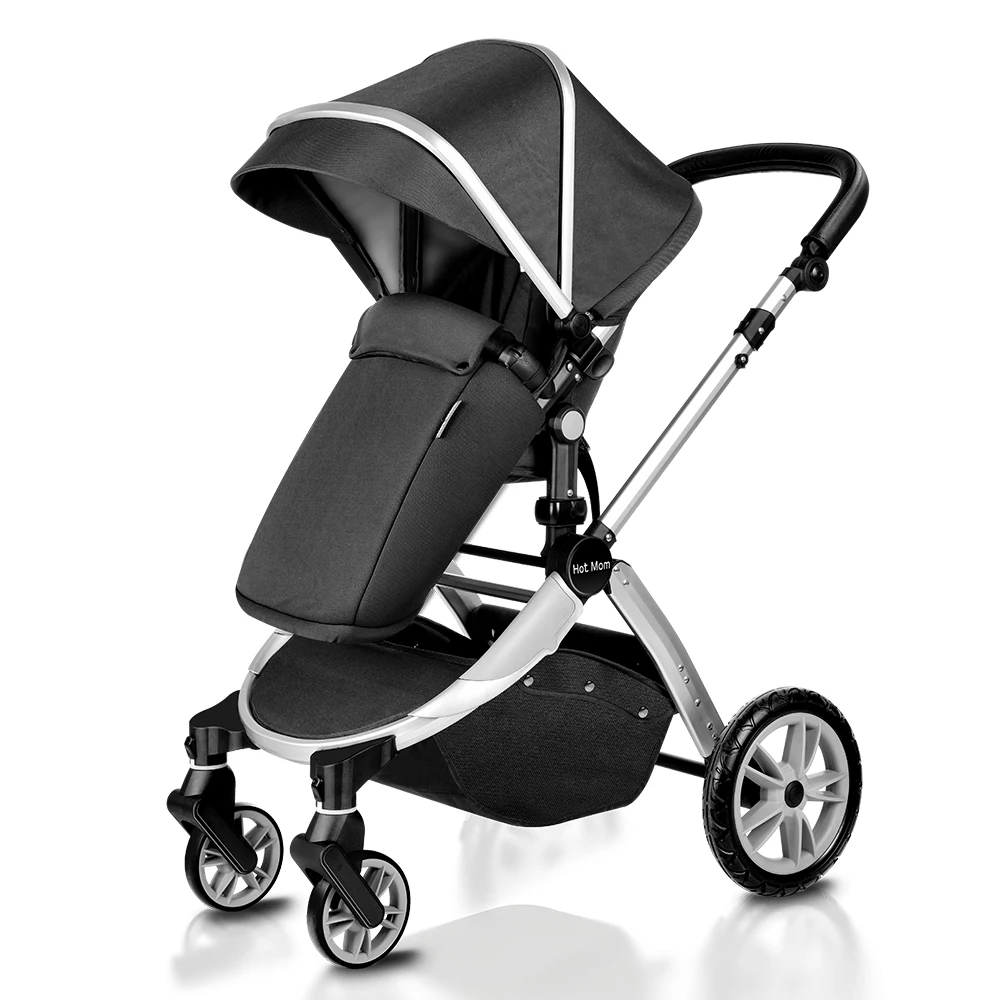 hot mom stroller 2 in 1 pram seat with bassinet