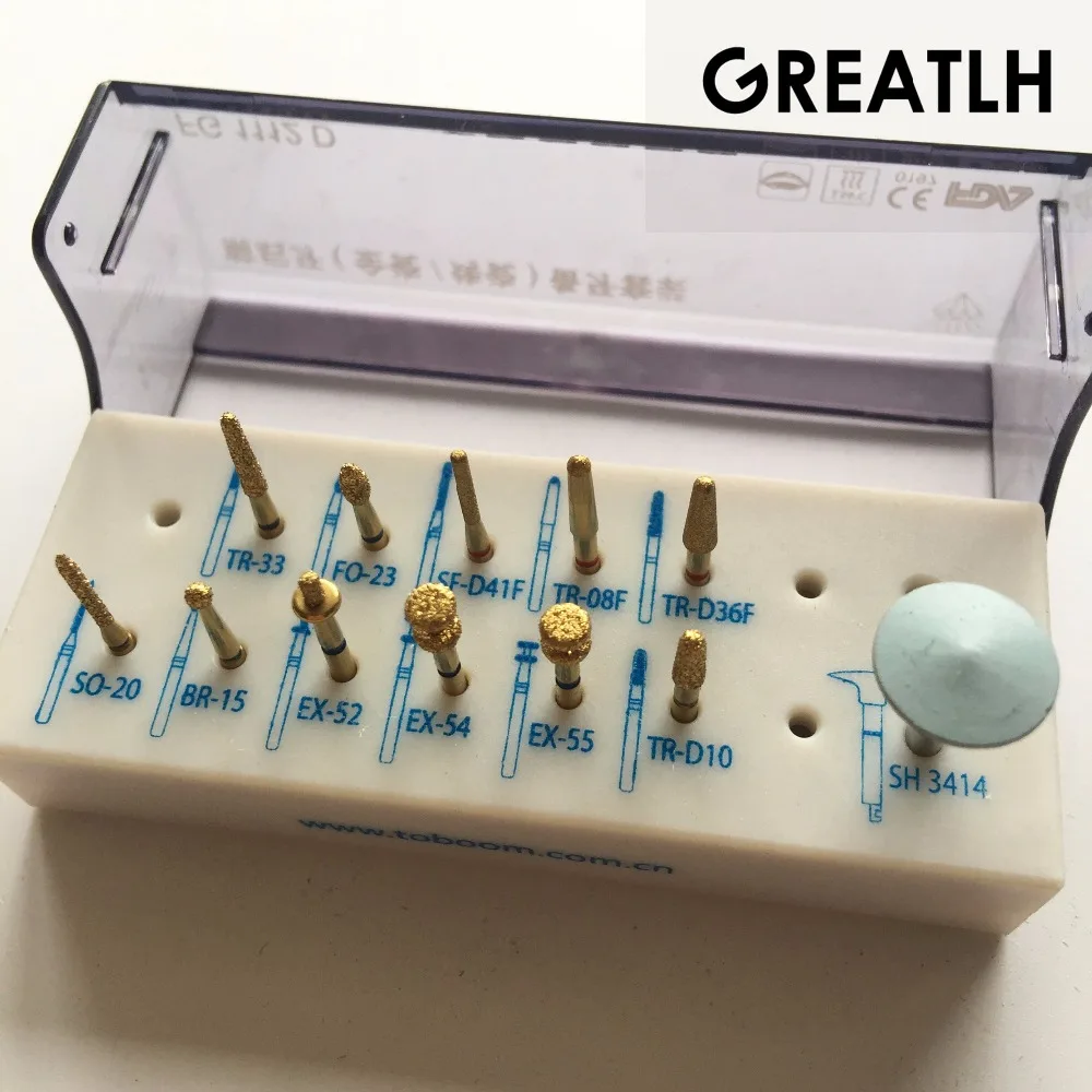FG1112D Dental burs for teeth preparation kit anterior posterior