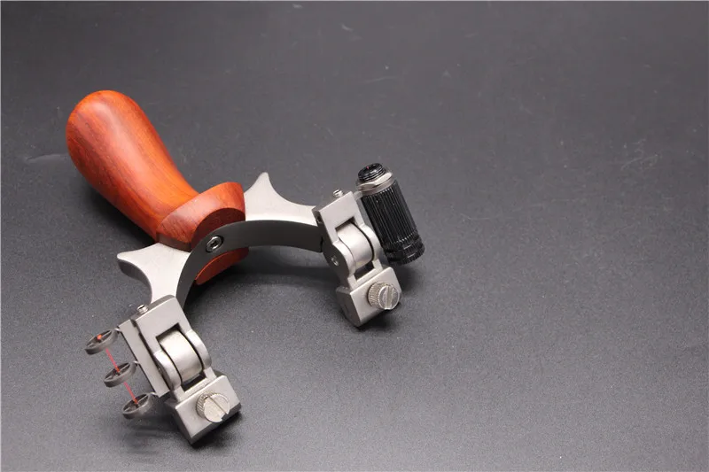 

Wood Handle Slingbow Laser Aiming Slingshot Hunting Catapult Archery Flat Rubber Band Recurve Huntingbow Shooting Target Bow