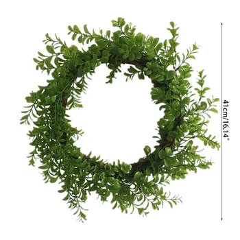 

Artificial Eucalyptus Wreath Green Wreath Spring Wreath for Front Door Décor 67JB