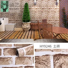  WallPaper DIY Decorative Film Vintage Accents PVC Self Adhesive Wall Paper Stickers Kitchen Room TV Cabinet Wallpaper 