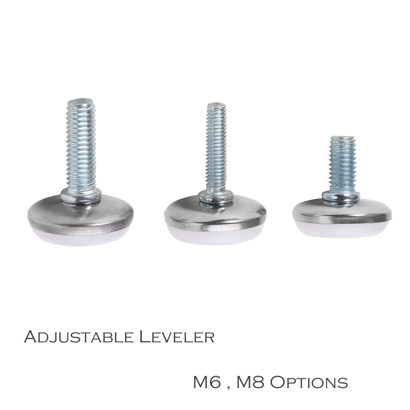 

Chair Desk Cabinet etc Furniture Levelers M6 M8 Threaded height Adjustable Great Glide