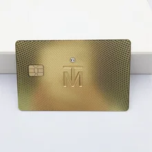 Заводская Алмазная Роскошная металлическая карта лояльности смарт-металлическая карта с чипом FM4428/FM4442