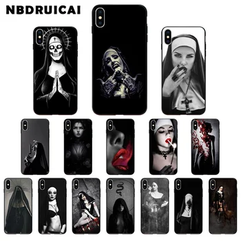

NBDRUICAI sister nun High Quality Silicone Phone Case for iPhone 11 pro XS MAX 8 7 6 6S Plus X 5 5S SE XR case