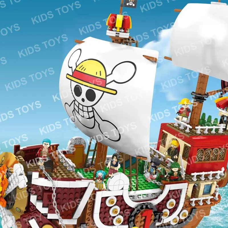 

S Brand 3d2y One Piece 6299 One Piece Luffy Wanli Yang Guan Vessel Children Educational Building Blocks Toy New Style