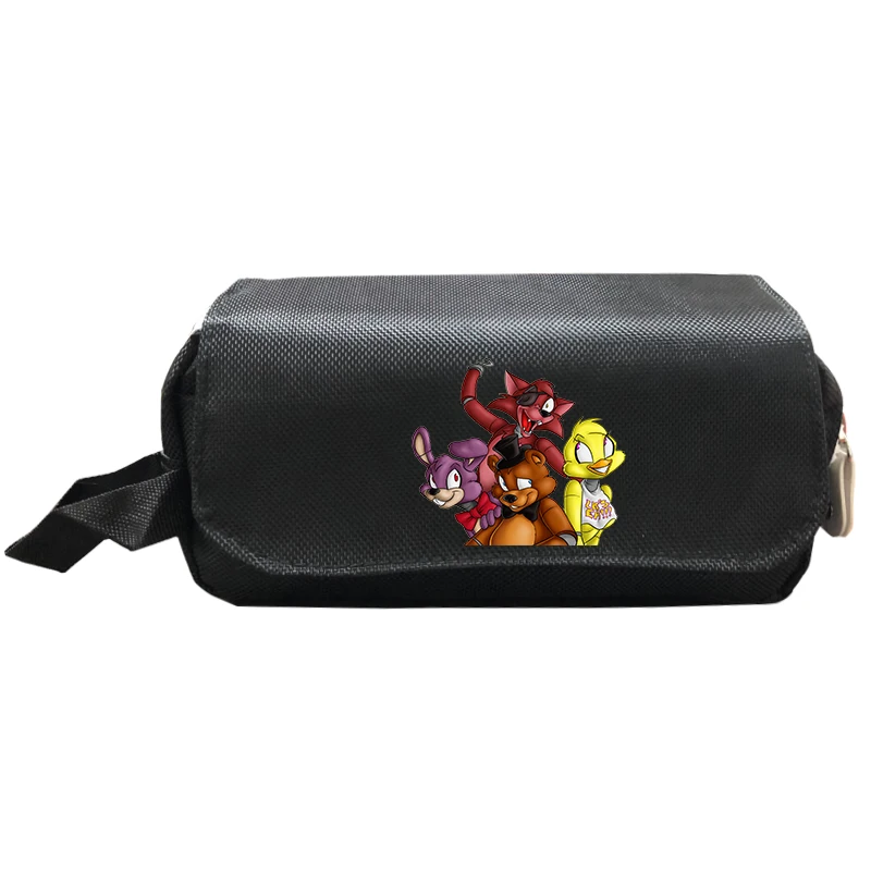 Five Nights At Freddy FNAF estuche de maquillaje para niños y estuche de doble capa cosméticos, bolsas de almacenamiento, neceser de viaje|Bolsas y de cosméticos| - AliExpress