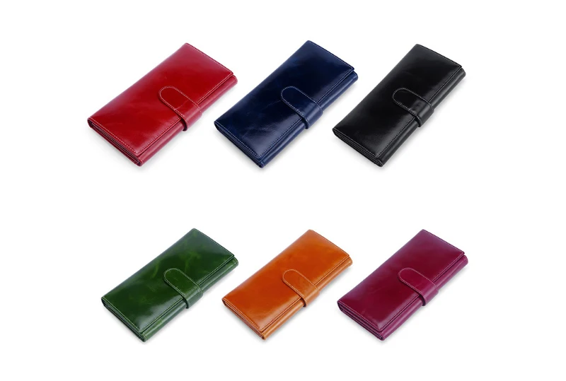 Fashion Womens Wallets And Purses Long Clutch Bags Money Pocket Coin Purse Girl Wallet Female Genuine Leather Rfid Card Holder