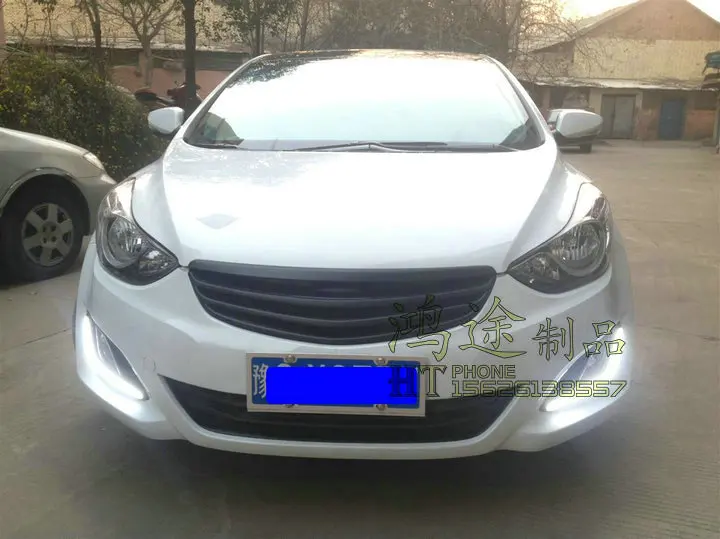 Передняя Автомобильная решетка из углеродного волокна для hyundai ELANTRA Racing Grills