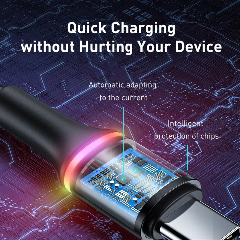Baseus usb type-C кабель для huawei mate 30 20 P30 P20 Pro Lite 5A 40 Вт USBC Быстрая зарядка зарядное устройство USB-C type-C кабель провод шнур