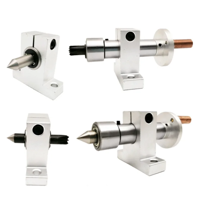 Bead Lathe Accessories, Lathe Fixed Tailstock, Woodworking Lathe Center Rotary Thimble, DIY Plum Blossom Thimble Tailstock