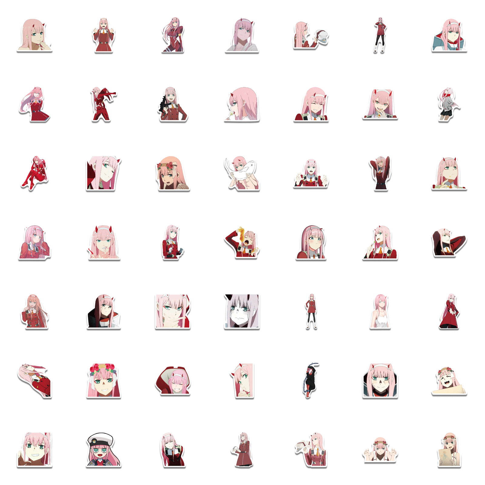 Darling In The Franxx Zero Two Sticker - Darling In The Franxx Zero Two 02  - Discover & Share GIFs