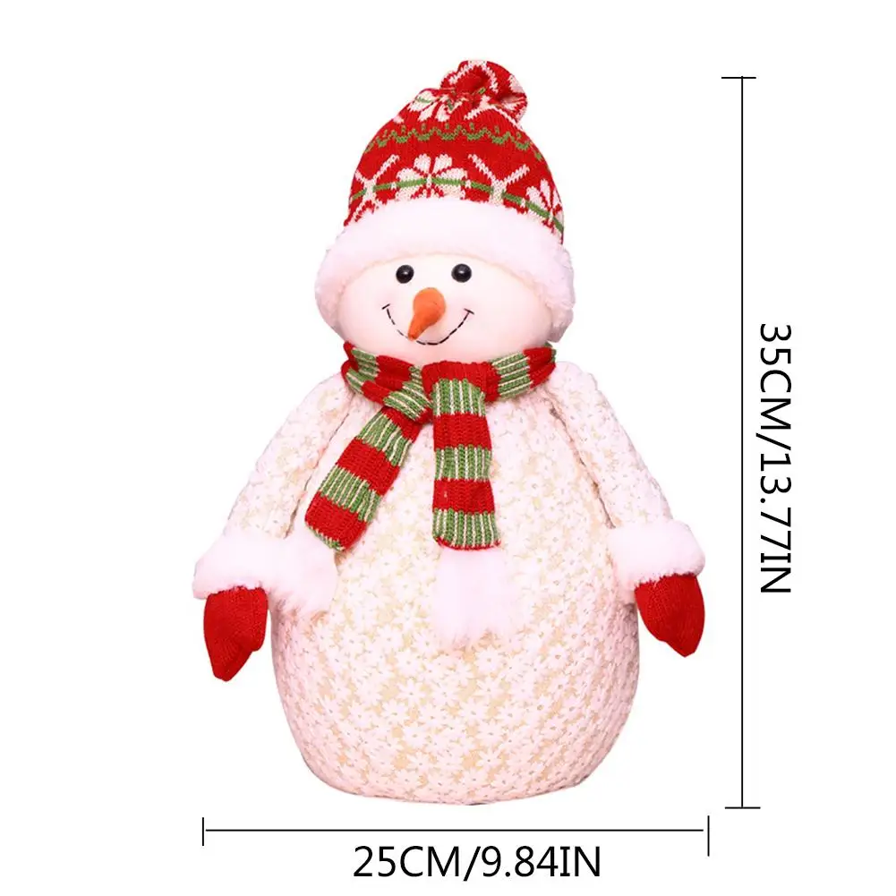 Рождественский плюшевый Игрушечный мишка, стоячий медведь, фигурка снеговика, кукла, рабочий стол, украшение для витрины, рождественские украшения, подарки