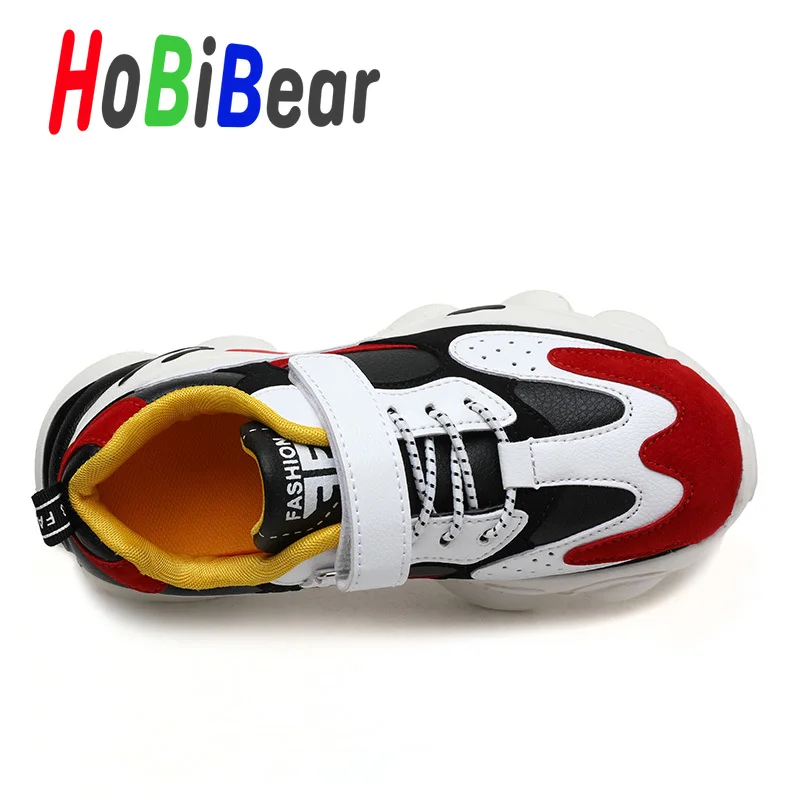 HOBIBEAR; модная обувь для девочек; черные детские брендовые кроссовки для мальчиков; Лидер продаж; спортивная обувь унисекс для детей; дизайнерская обувь для бега для девочек