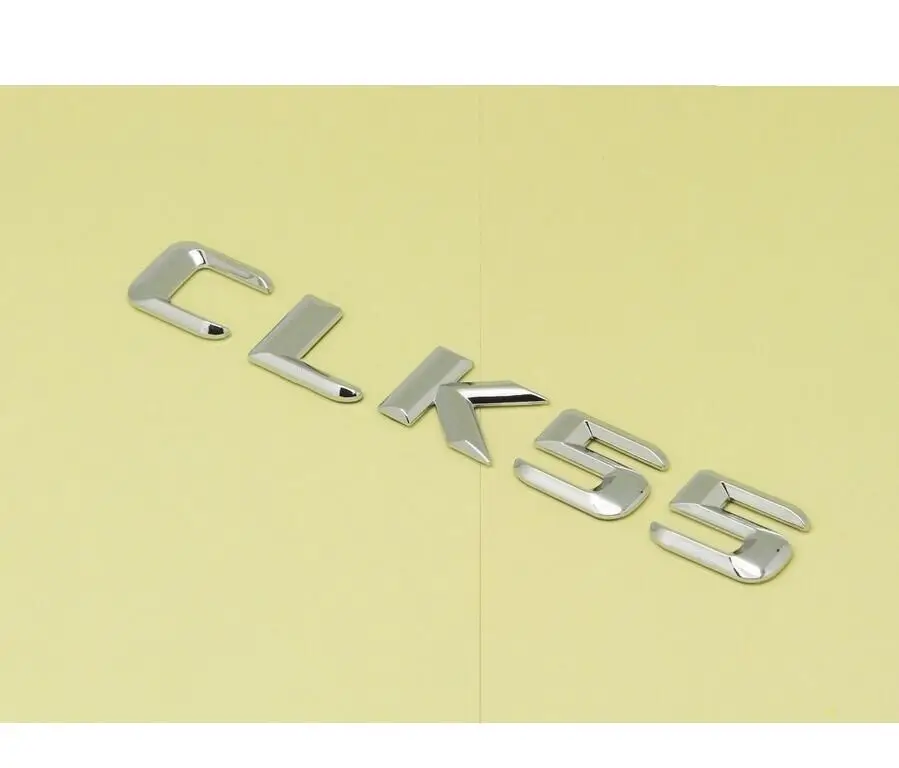Хромированная наклейка с цифрами и эмблемой багажника для Mercedes CLK Class CLK55 |
