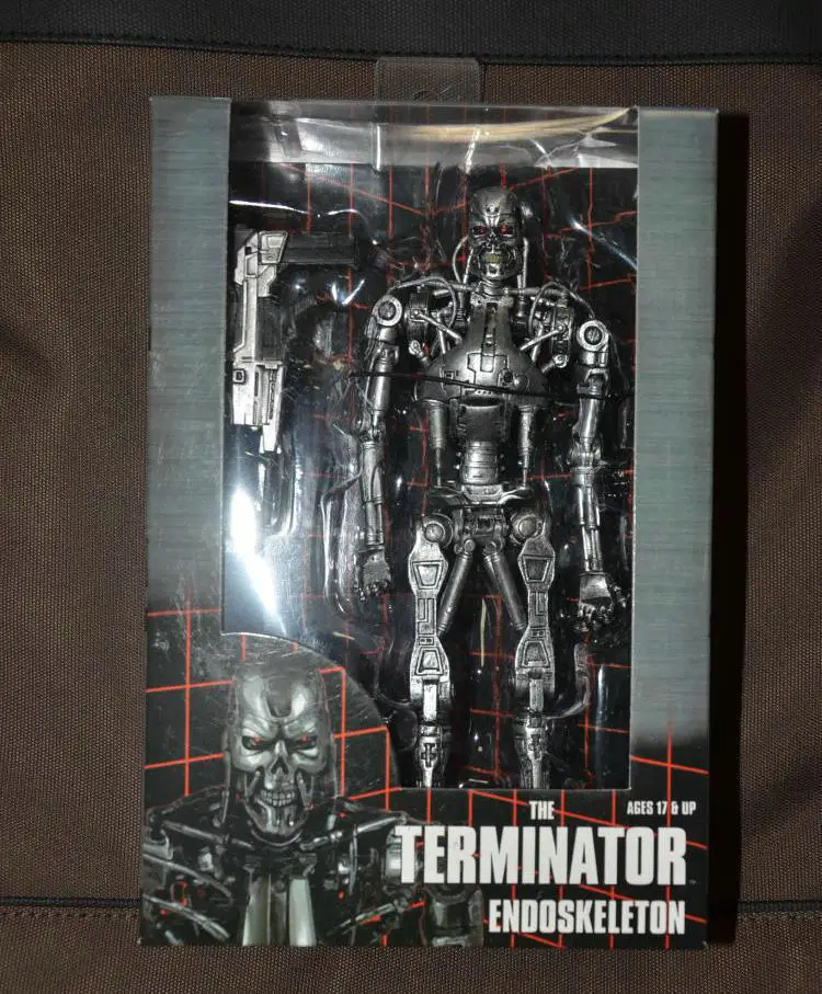 NECA The Terminator 2 фигурка T-800 битва по времени Арнольд ПВХ Фигурки игрушки Коллекционная модель куклы " 18 см