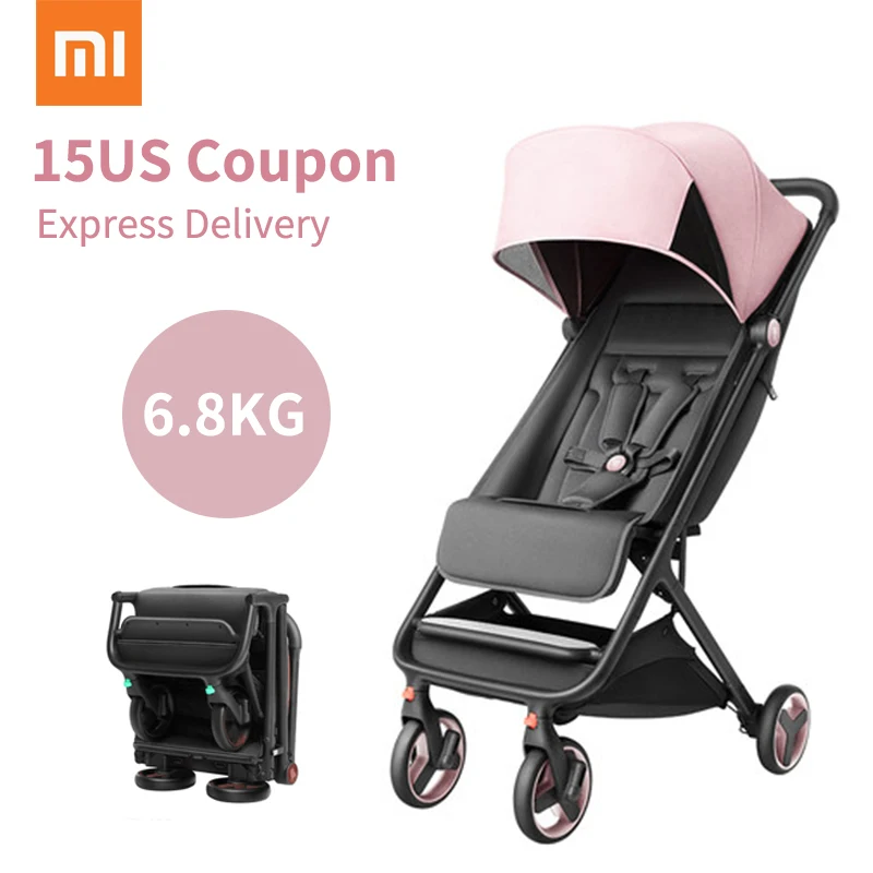 

Fast ship! Brand Xiao mi Mi rabbit 6.8kg light weight one hand folding baby stroller shock children's umbrella travel stroller