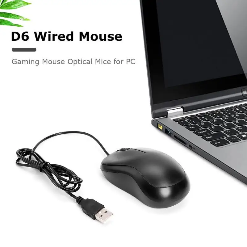 1200 dpi черная проводная мышь прочная 3 Кнопки оптическая USB легкая игровая мышь маленькие универсальные Компьютерные периферийные устройства