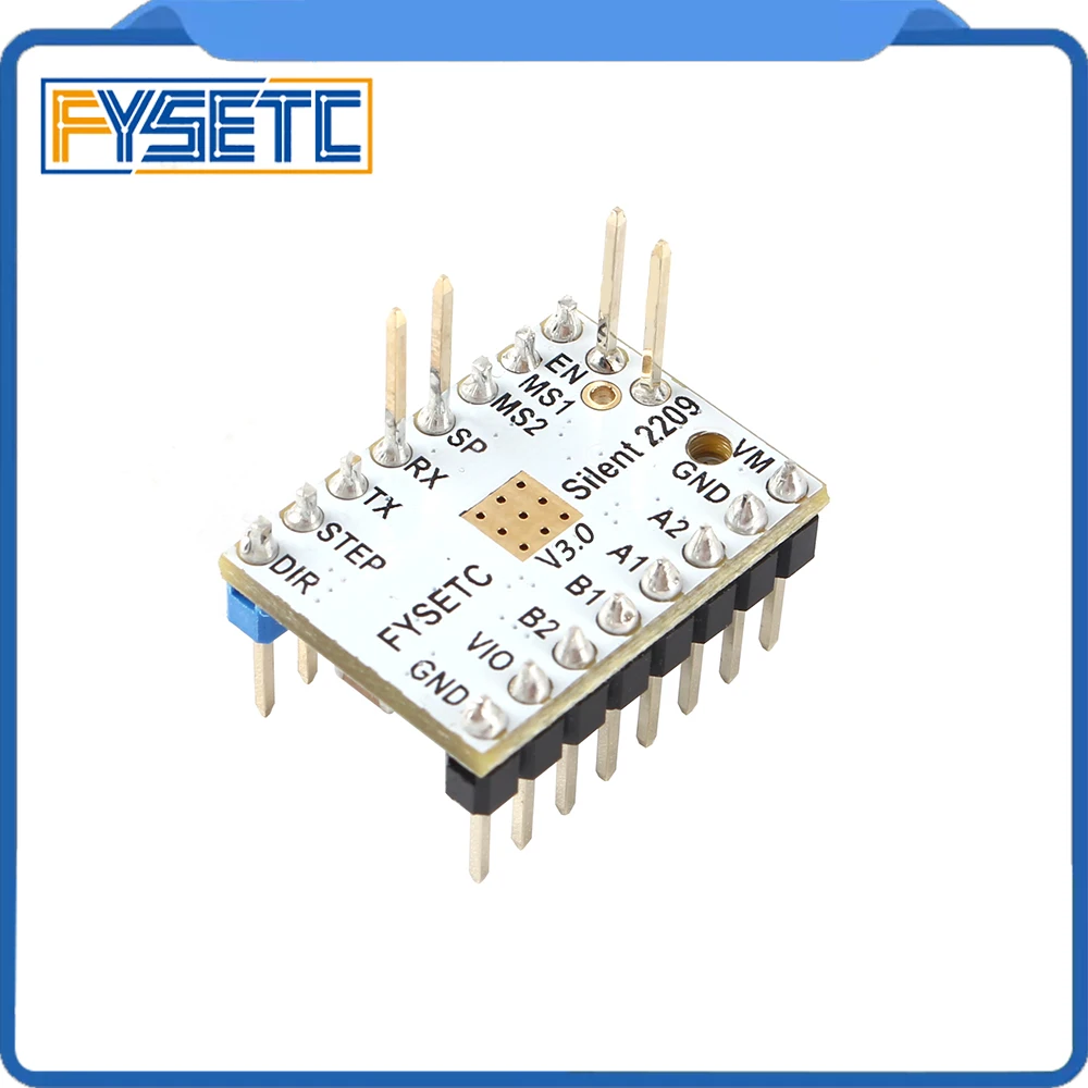 2шт TMC2209 v2.0 Драйвер шагового двигателя Stepsticks Mute Driver 256 Microsteps ток 2.8A пик 3d принтер части VS TMC2208