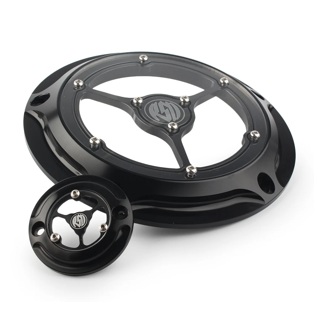 RSD Motorcycle Derby Cover Timing Timer Covers For Harley Road King Softail Dyna FLHRS FLTFB CNC Aluminum Accessories 7.9” | Автомобили
