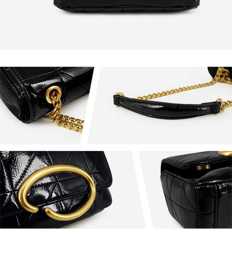 The latest Small square bag with lid summer fashion Women shoulder bags shoulder bag with chain women fashion retro simple