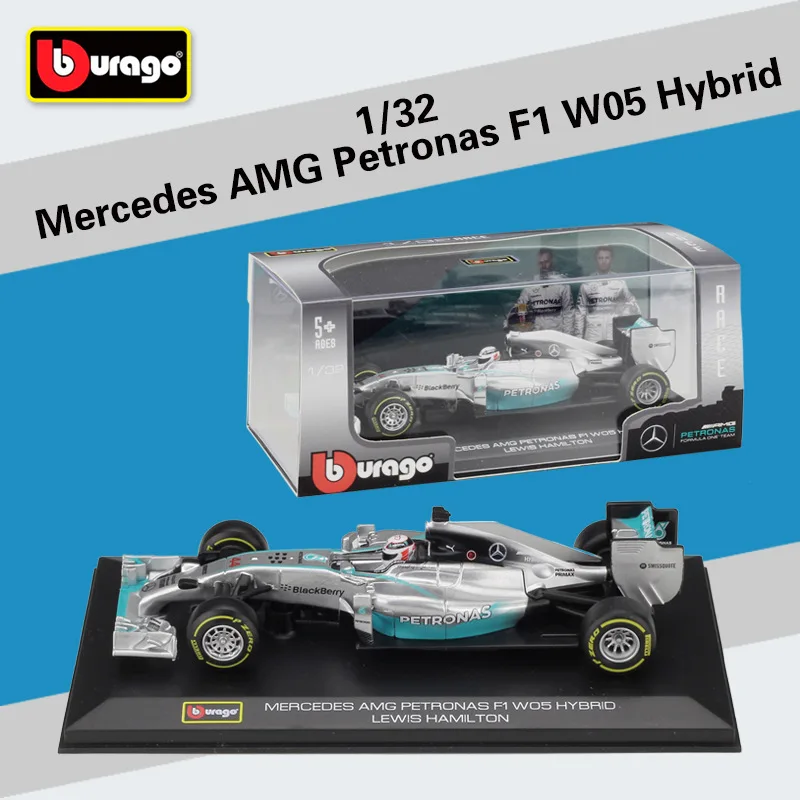 1:32 Bburago Benz F1 W05 Hybrid No44 Ferrari SF16-H Redbull RB13 гоночная литая модель автомобиля - Цвет: Benz AMG No44