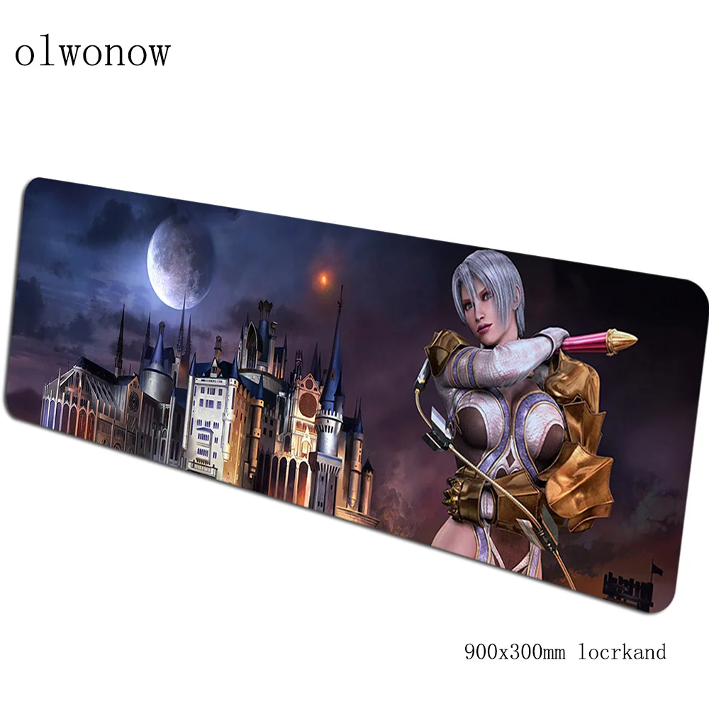 Soulcalibur mouse pad 3d 90x30cm pad to mouse notbook computer mousepad Halloween Gift gaming padmouse keyboard mouse mats - Цвет: Size 900x300x2mm